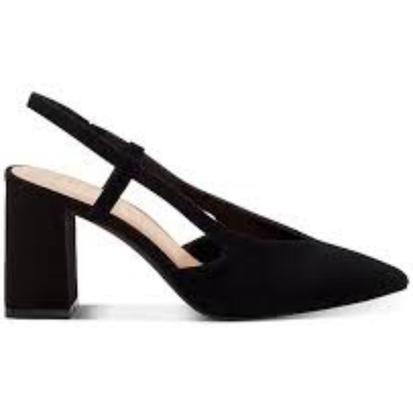 INC Brelina Suede Leather Slingback Heels size 7.5 - Picture 2 of 12